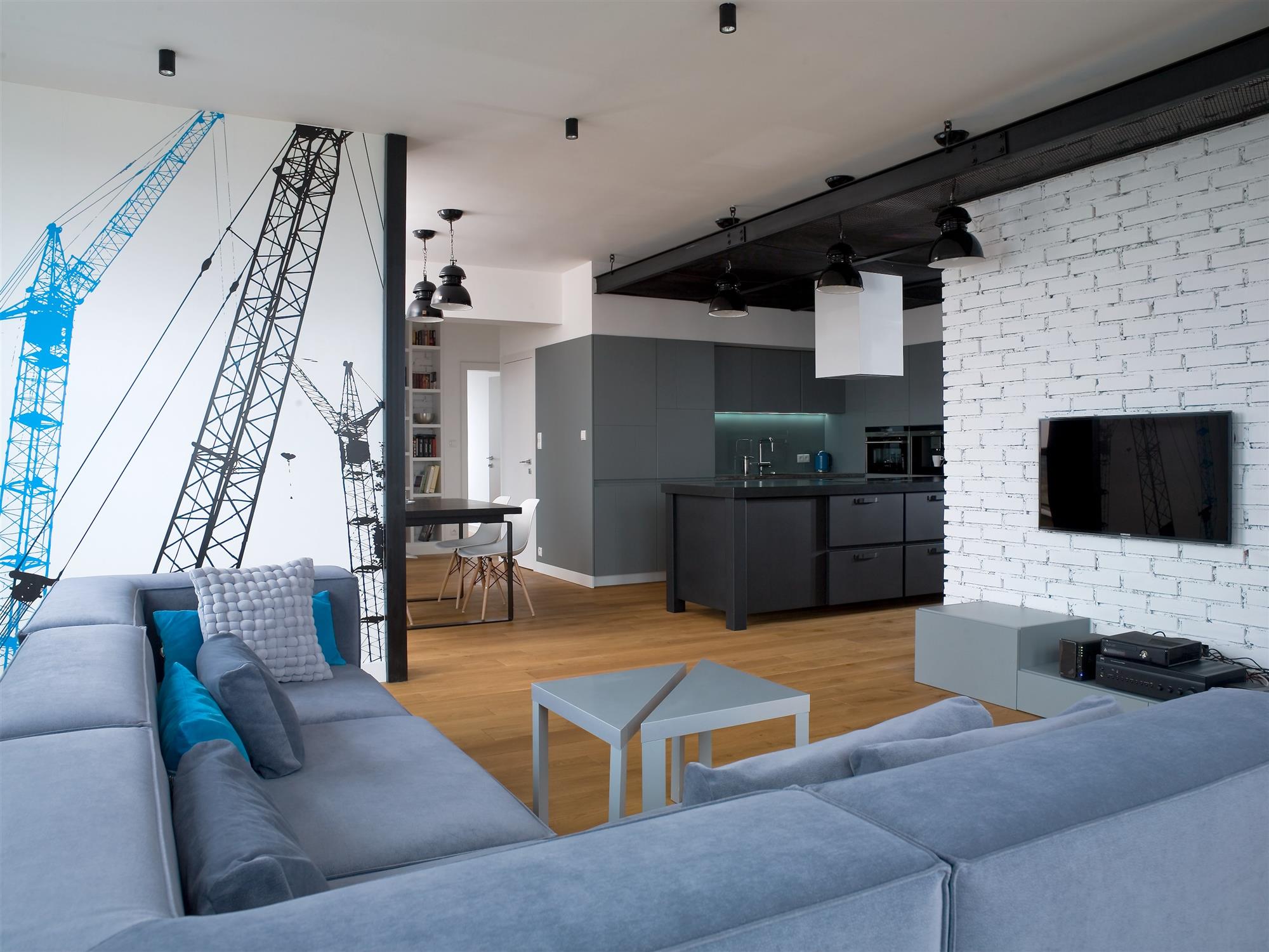 Zdjęcie 3 - Projekt wnętrza mieszkania w stylu Soft loft (nowoczesnym)