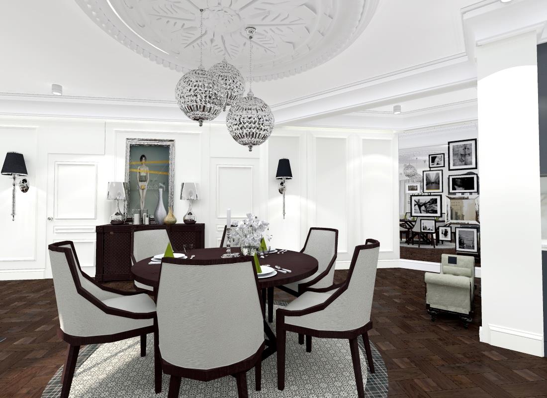 Zdjęcie 4 - Projekt wnętrza eleganckiego apartamentu na Ukrainie